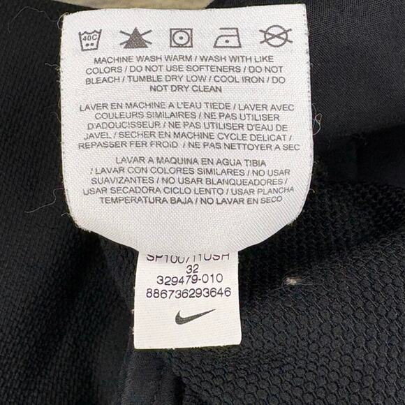 Nike Golf Dri-Fit Lined Motion Control Waist Black Shorts Mens Sz 32 - Picture 8 of 8